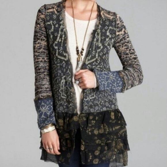 Free People Caspia Large Cardigan Sweater - Picture 6 of 9